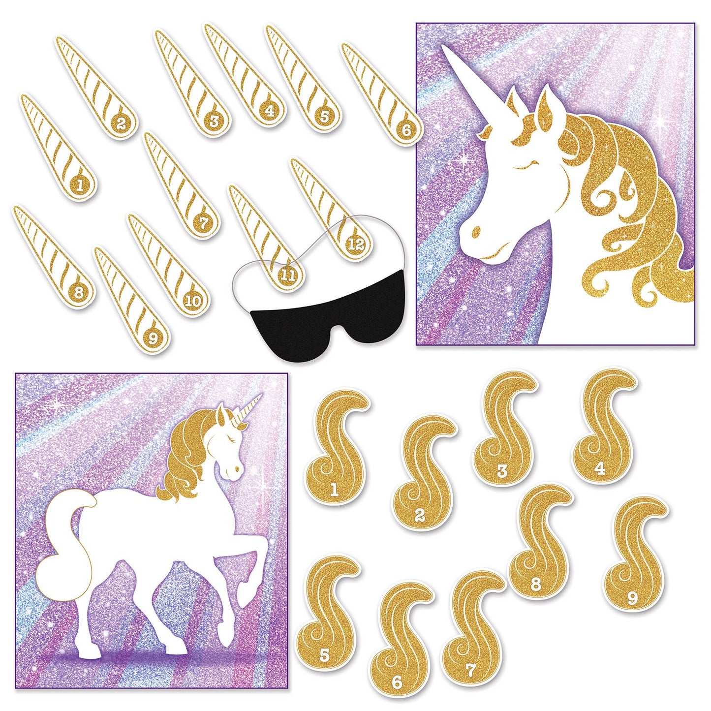 Beistle Unicorn Party Games | Party Supply | Decoration