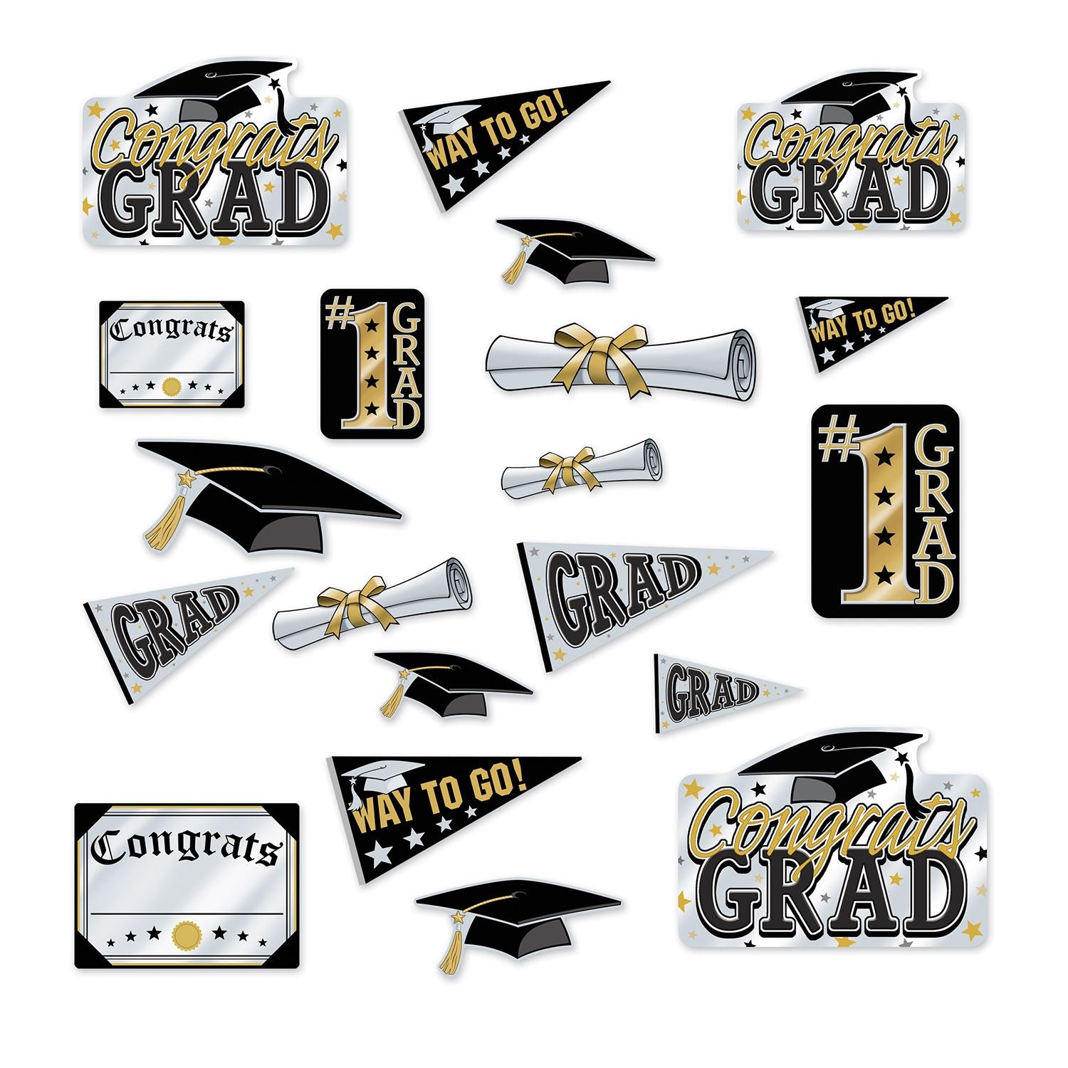 Beistle Graduation Cutouts | Party Supply | Decoration