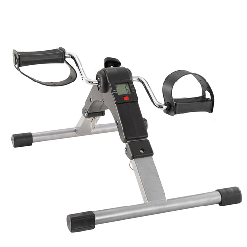 Foldable Exercise Bike Pedal Fitness Exerciser Cycle Bike w/ LCD Display Mini
