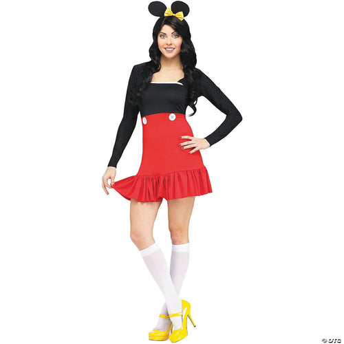 Womens Mickey Mouse Costume - Extra Small