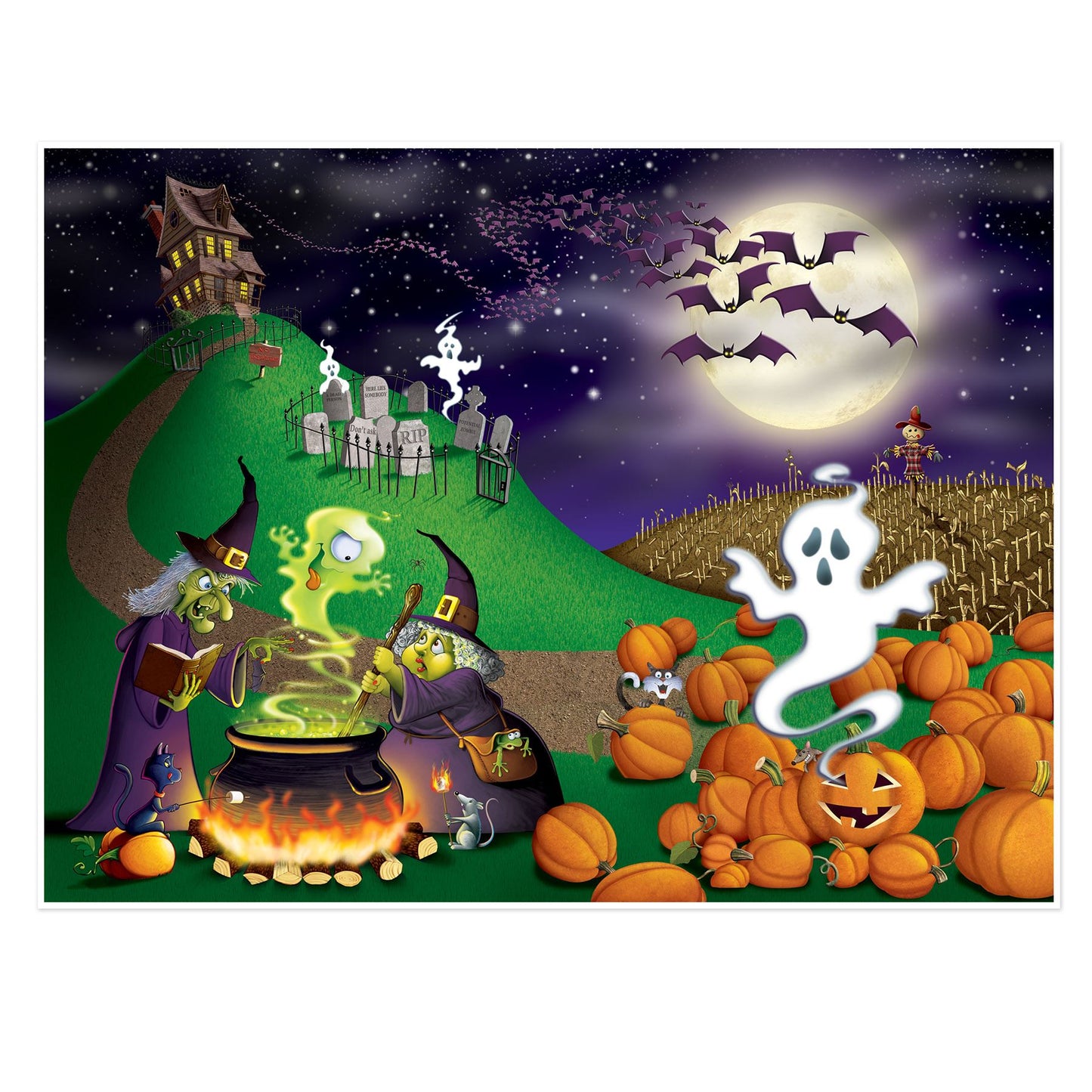 Beistle Halloween Insta-Mural | Party Supply | Decoration