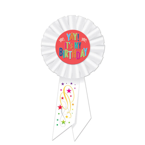 Beistle Yay! It's My Birthday Rosette | Party Supply | Decoration
