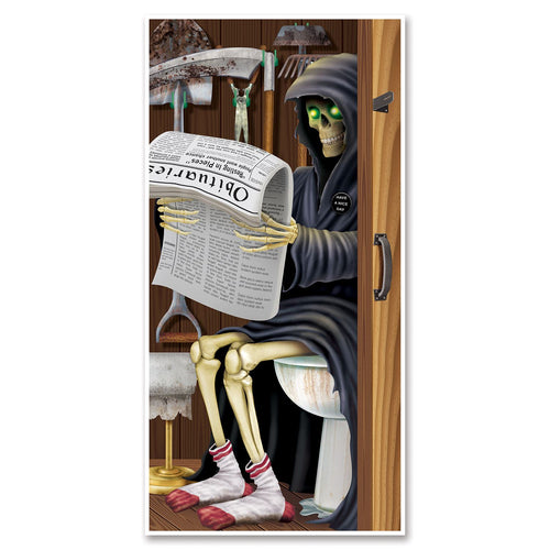Beistle Grim Reaper Restroom Door Cover - Halloween | Party Supply