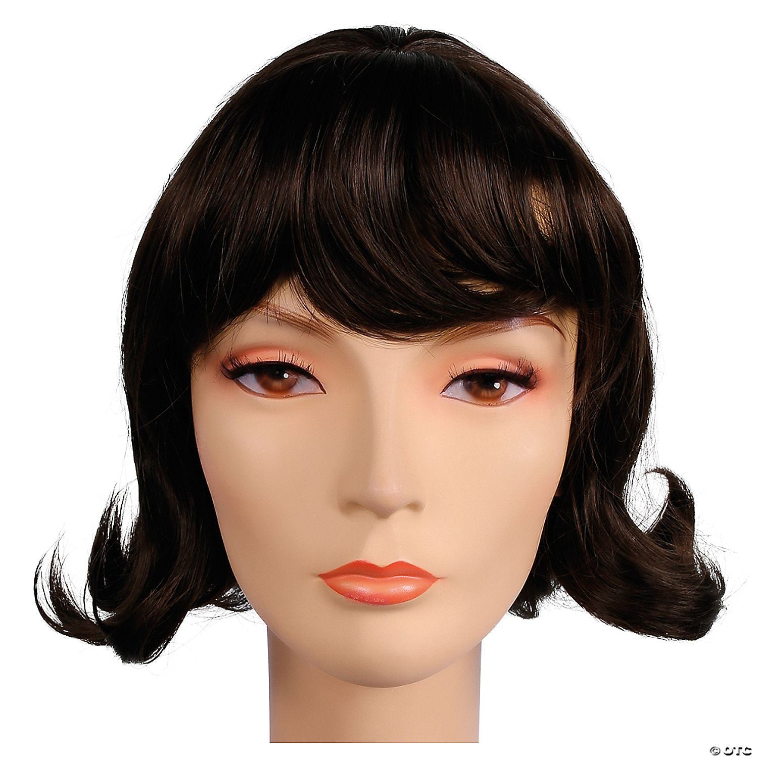 Womens Chestnut Brown 60s Short Lucy Flip Wig