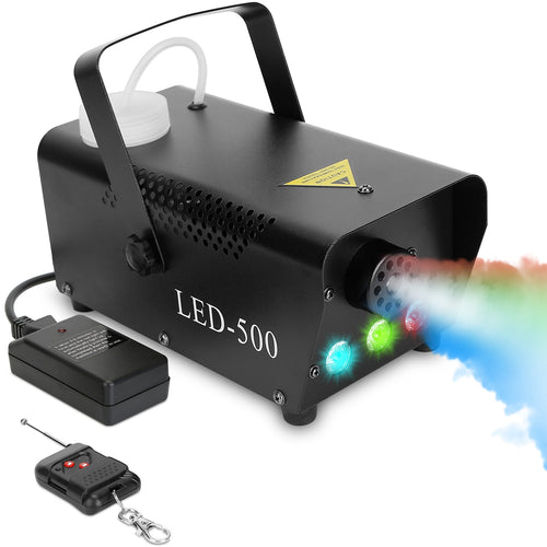 400W Fog Machine RGB LED Party Club DJ Fogger Rapid Heating Remote Control