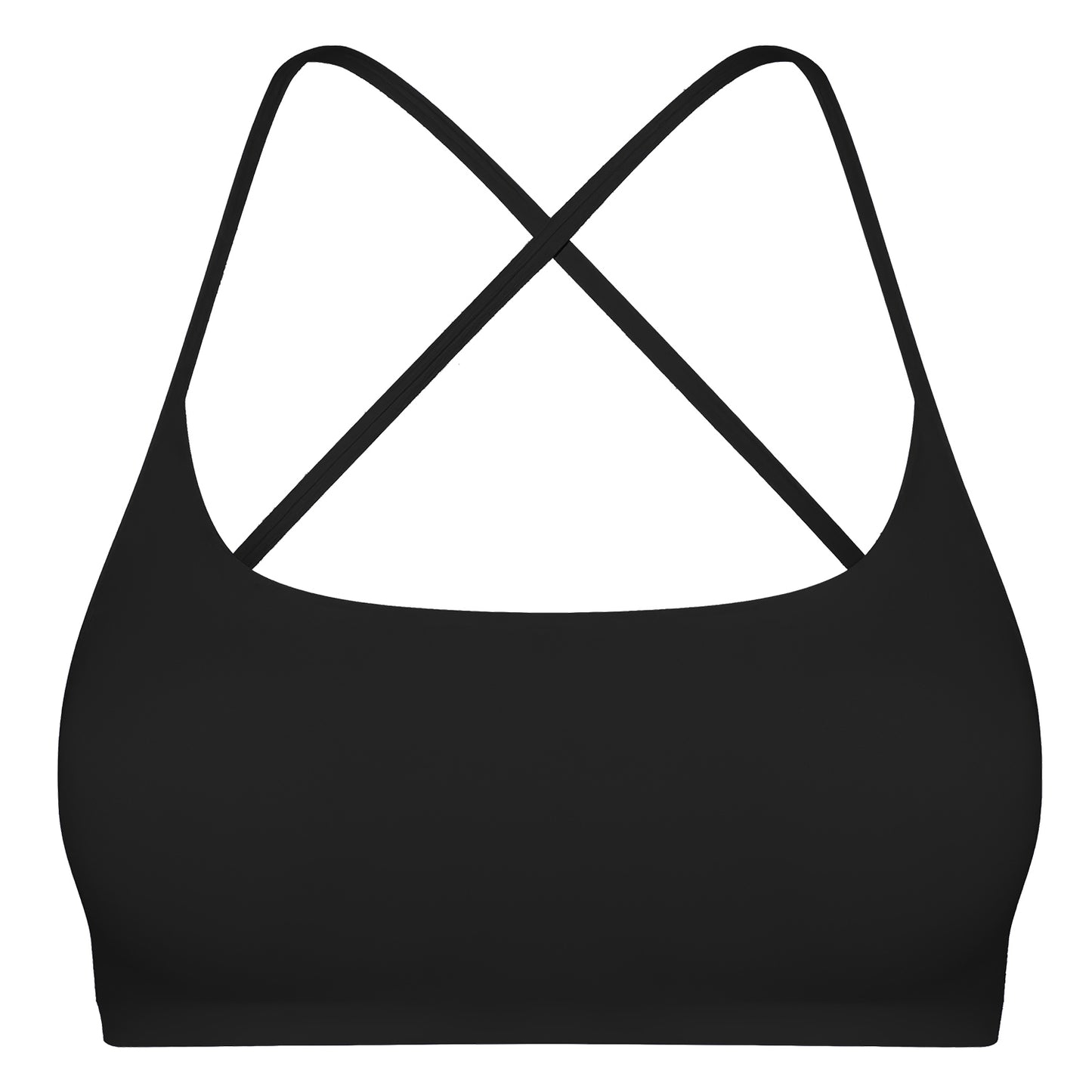 Women Cross Back Sport Bras Padded Strappy Crop Open Back Low Impact Bras Sexy