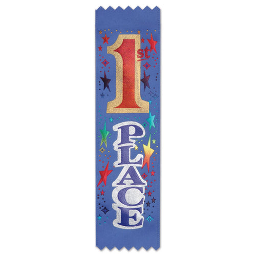 Beistle 1st Place Ribbons - Sports | Party Supply | Decoration | Favor | Award