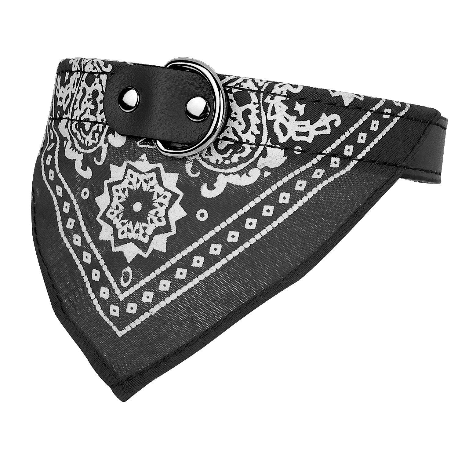 Adjustable Bandana Leather Pet Collar Triangle Scarf Pet Supplies Dog Supplies