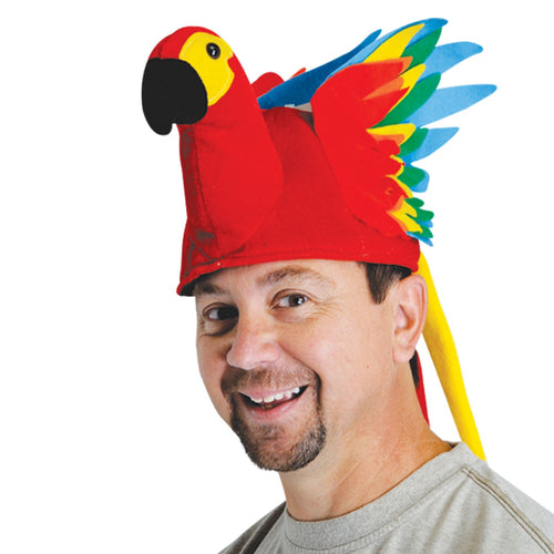 Beistle Plush Tropical Parrot Hat - Luau | Party Supply | Decoration