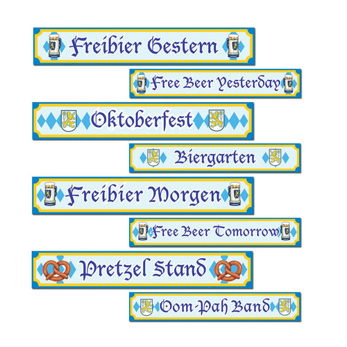 Beistle Oktoberfest Sign Cutouts | Party Supply | Decoration