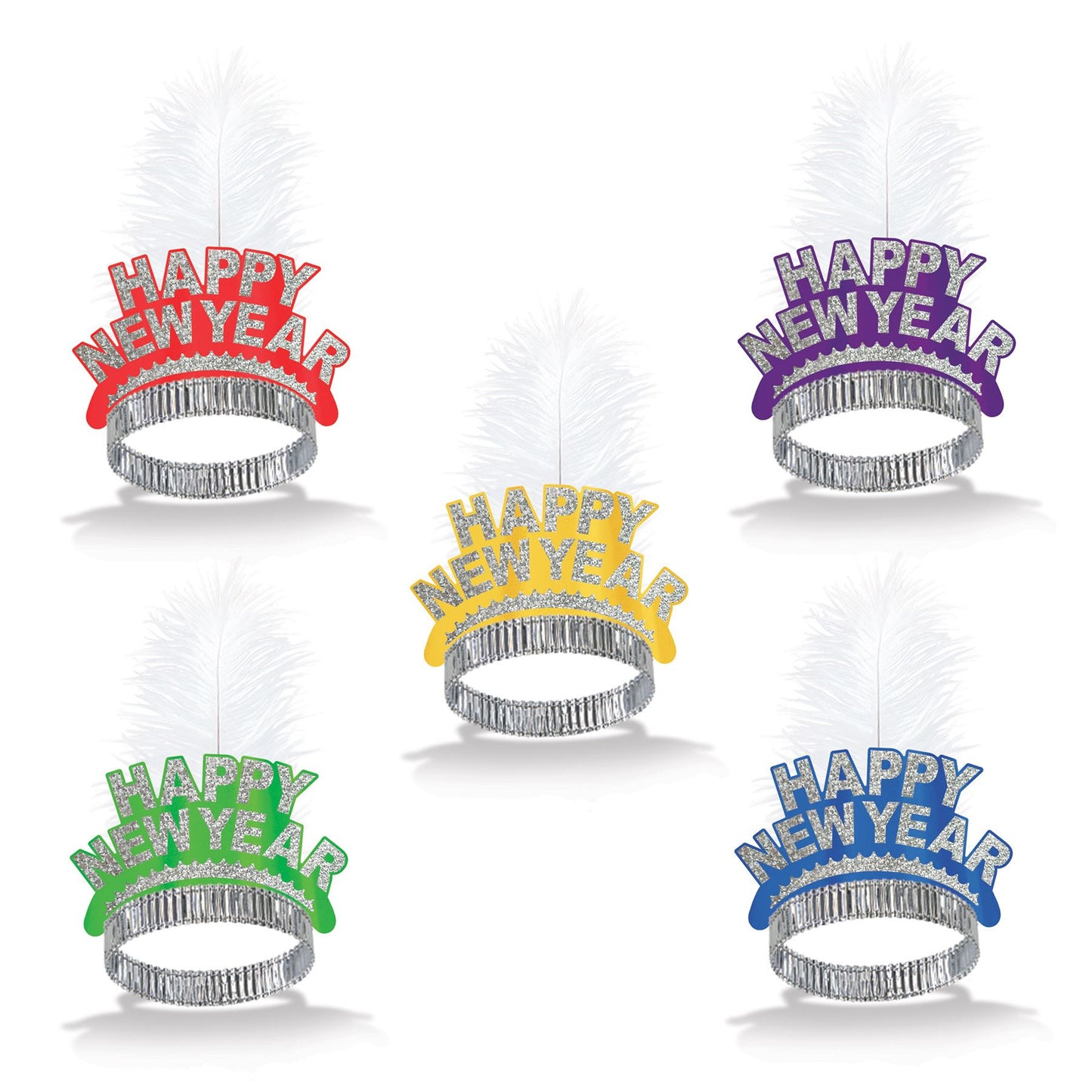 Beistle Assorted New Year Swing Tiaras - New Years | Party Supply | Decoration