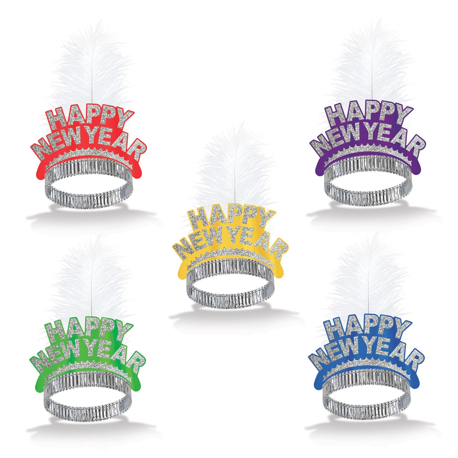 Beistle Assorted New Year Swing Tiaras - New Years | Party Supply | Decoration
