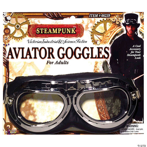 Mens | Adult Steampunk Aviator Goggles