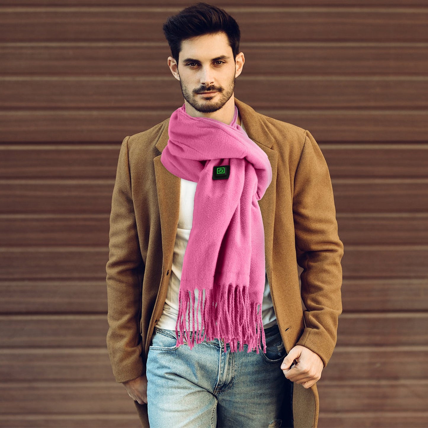 Electric Heated Winter Scarf USB Heating Neck Wrap Unisex Heated Neck Shawl