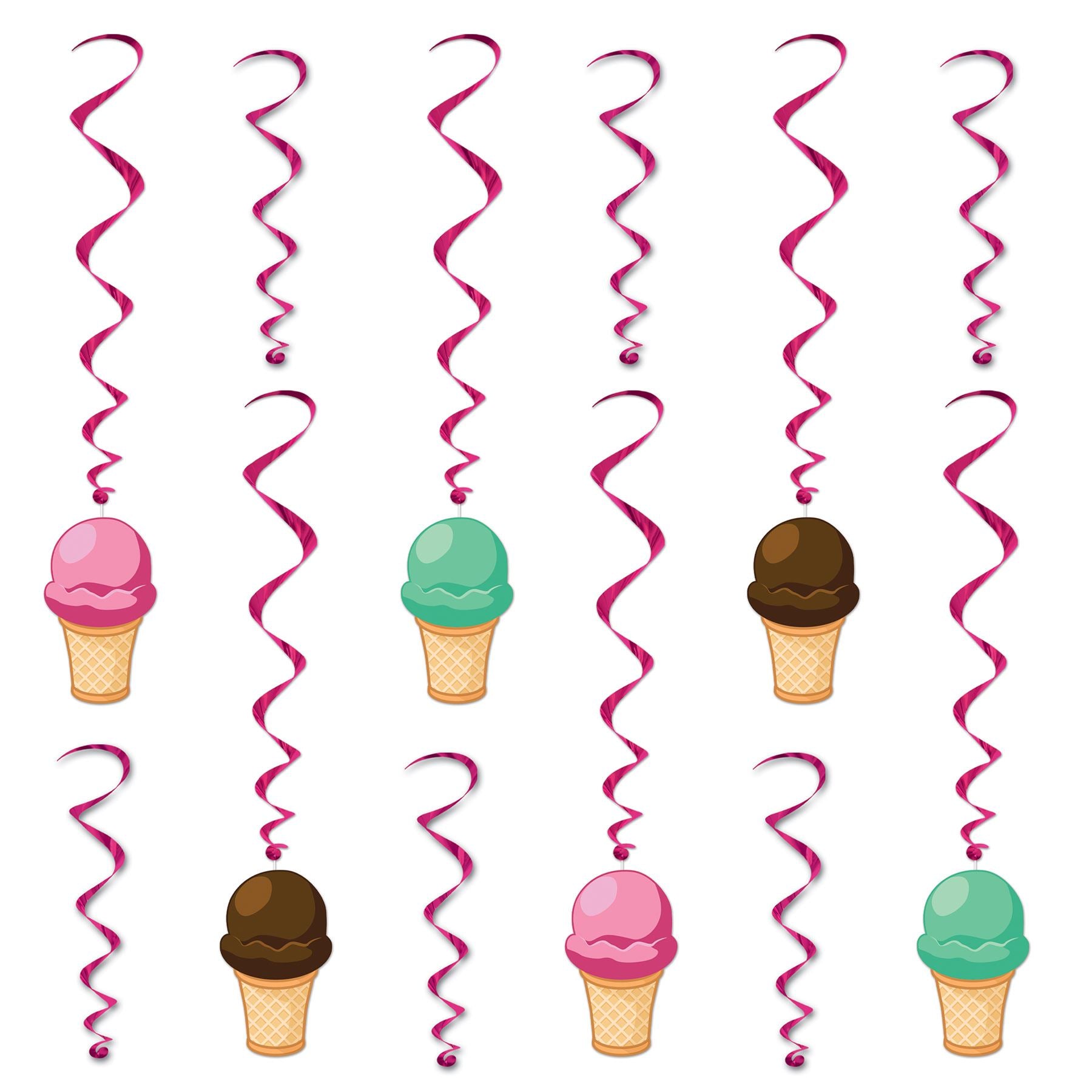 Beistle Ice Cream Whirls - Spring/Summer | Party Supply | Decoration