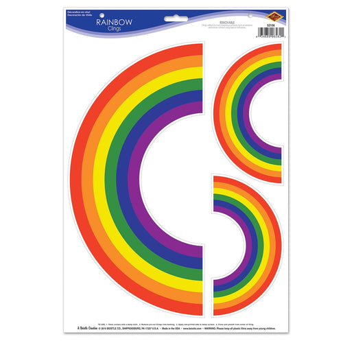 Beistle Rainbow Clings | Party Supply | Decoration