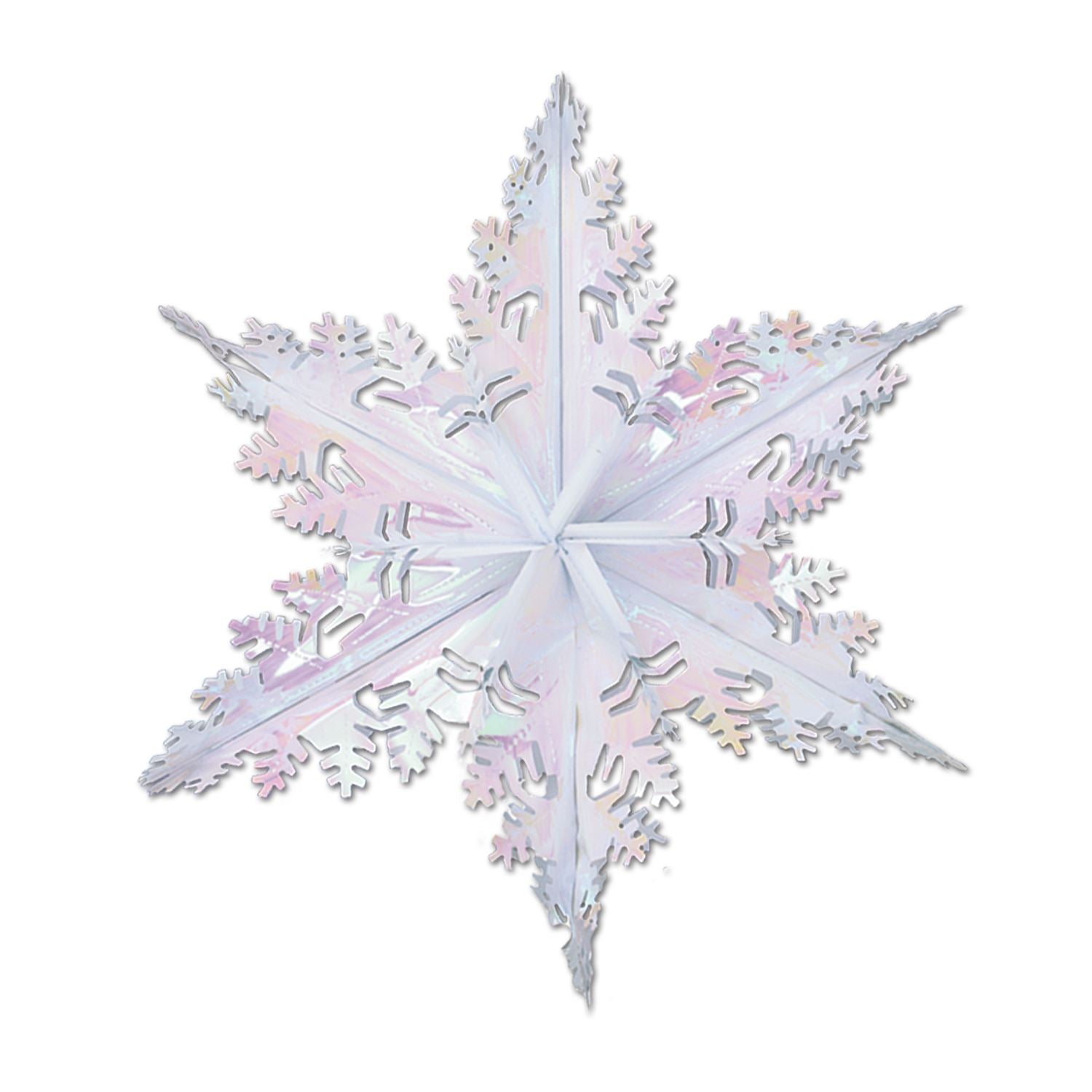 Beistle Opalescent Metallic Winter Snowflake - Christmas/Winter | Party Supply