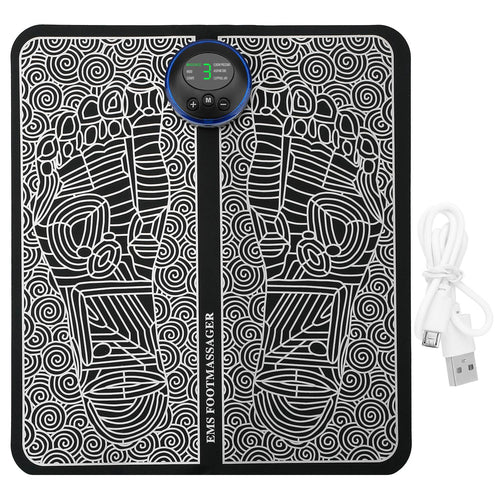 EMS Foot Massage Pad Electric Stimulator Massager Unit Rechargeable Leg