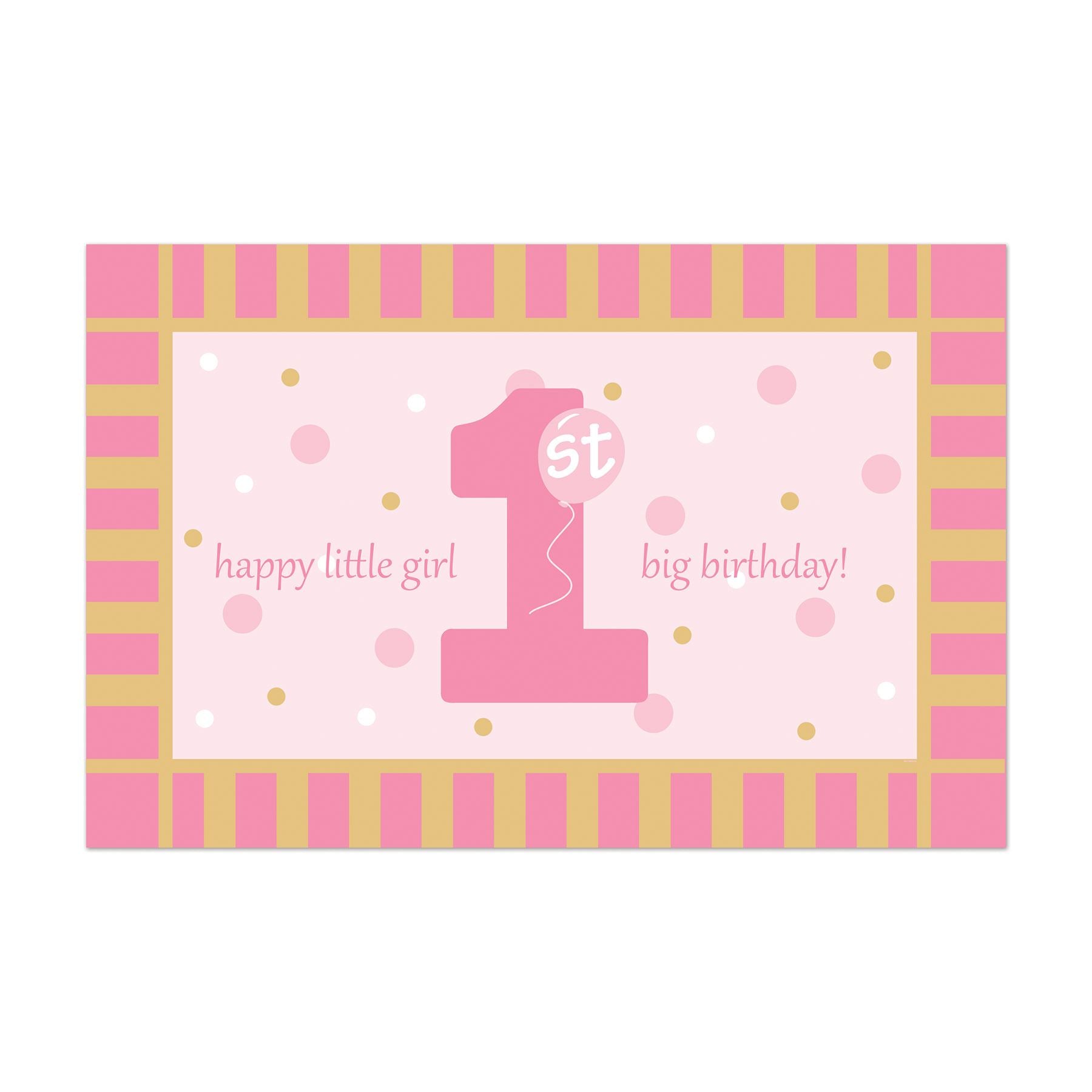 Beistle Plastic 1st Birthday Floor Mat | Party Supply | Decoration