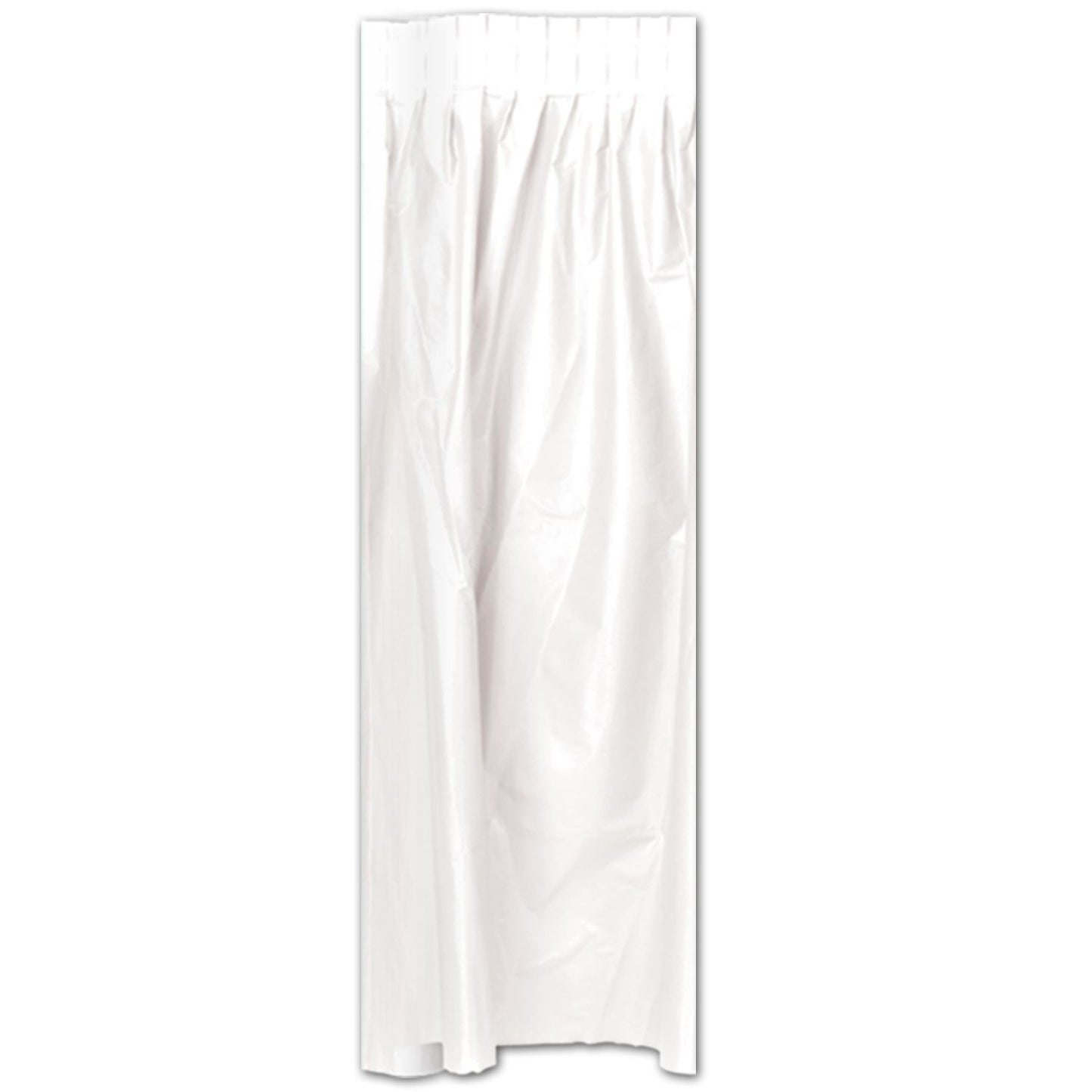 Beistle White Plastic Table Skirting - General Occasion | Party Supply