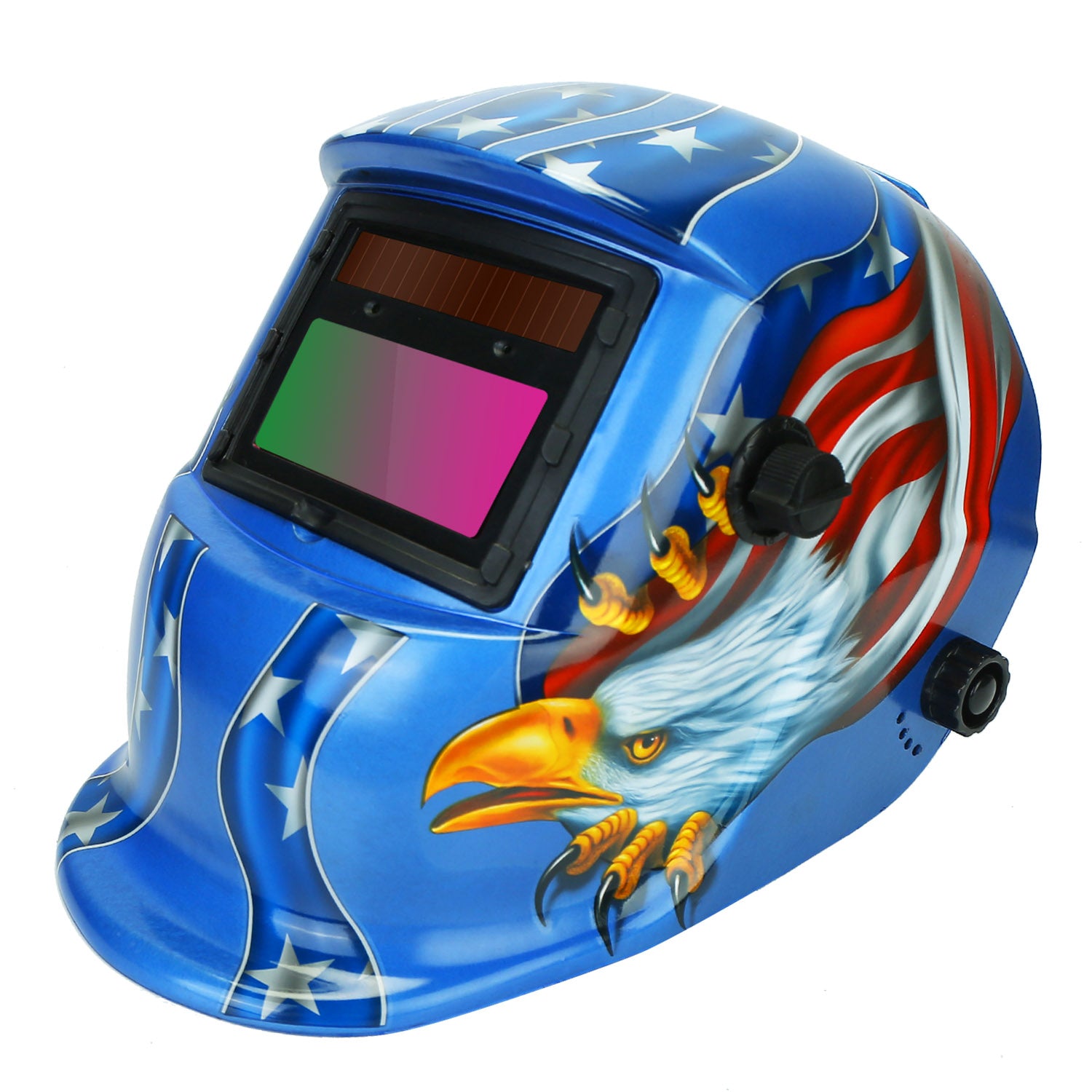 Welding Helmet Solar Powered Auto Darkening Hood with Adjustable Wide Shade