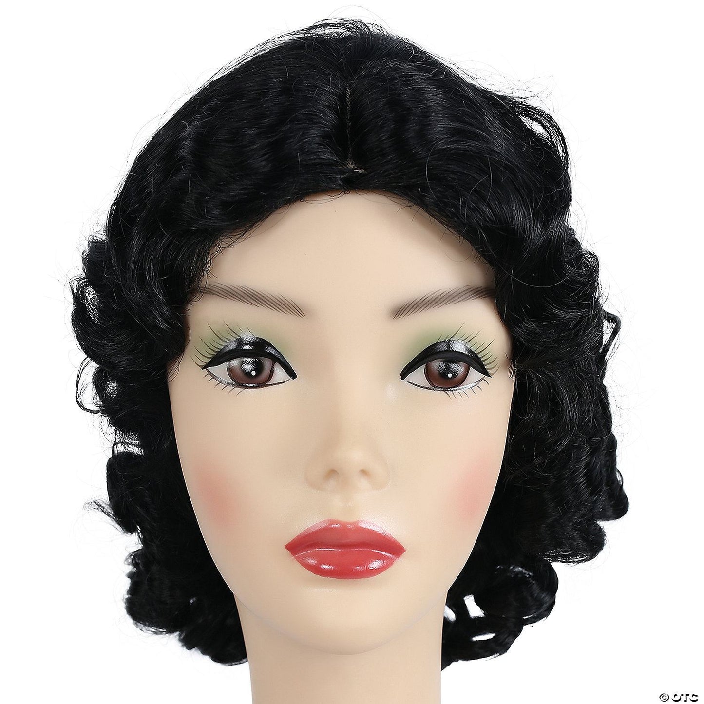 Womens 1930s Fingerwave Fluff Wig | Black