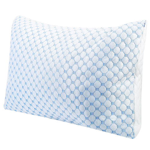 Cooling Memory Foam Pillow Ventilated Soft Bed Pillow w/ Cooling Gel Infuse 5491