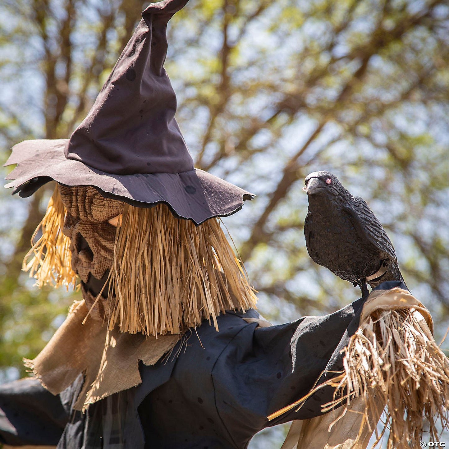 96" Staked Scarecrow Animated Halloween Prop | Halloween Decoration