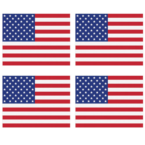 Beistle Plastic American Flag Placemats - Patriotic | Party Supply