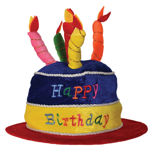 Beistle Plush Happy Birthday Cake Hat | Party Supply | Decoration