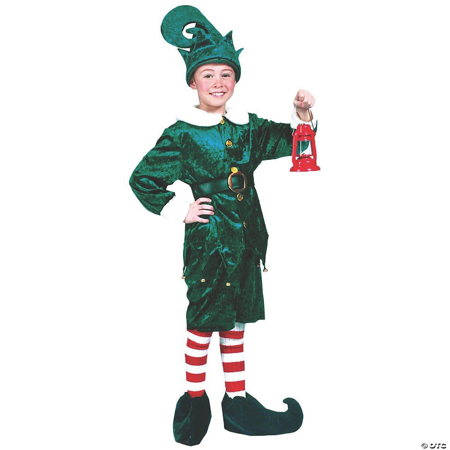 Boys | Child?ÇÖs Holly Jolly Elf Costume - Extra Small