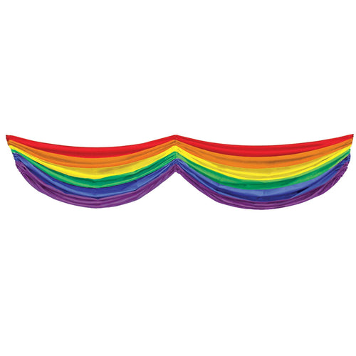 Beistle Rainbow Fabric Bunting | Party Supply | Decoration