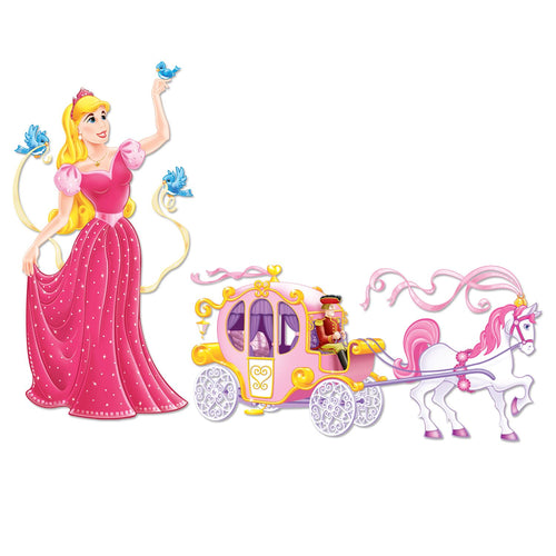 Beistle Princess and Carriage Props | Party Supply | Decoration