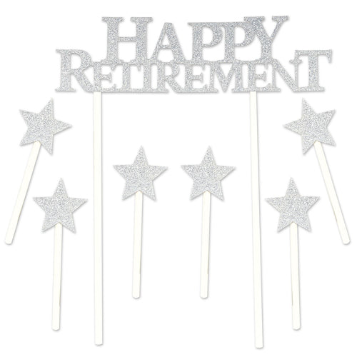 Beistle Happy Retirement Cake Topper | Party Supply | Decoration