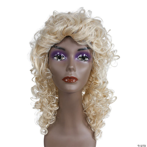 Womens Fancy Bargain Curly Wig | Blonde