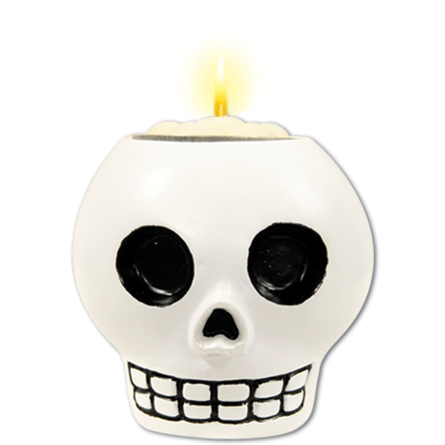 Beistle Skull Tea Light Holder - Day of the Dead | Party Supply | Decoration