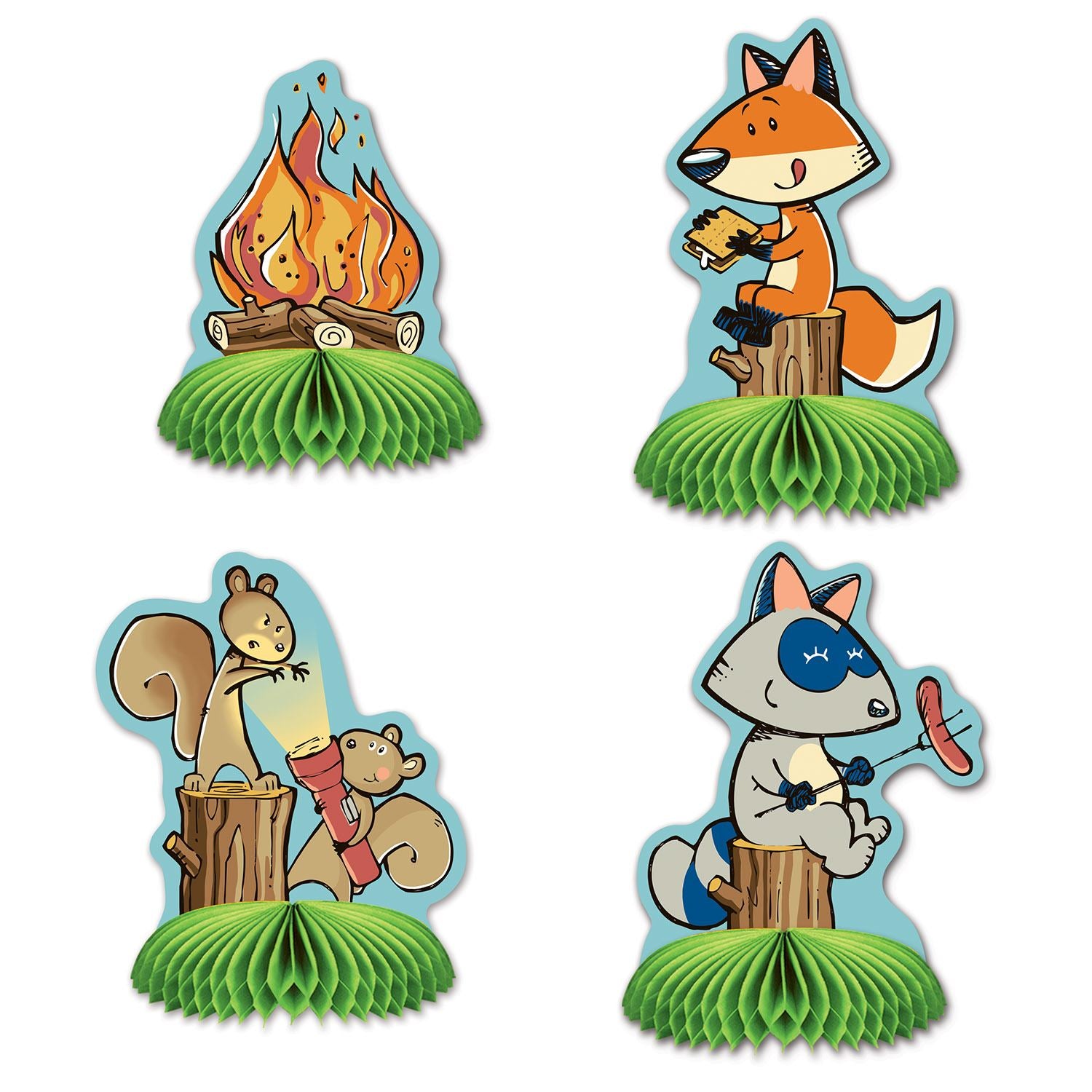 Beistle Woodland Friends Mini Centerpieces | Party Supply | Decoration