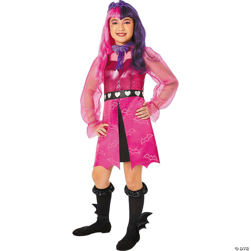 Kids Monster High Pink & Purple Draculaura Costume