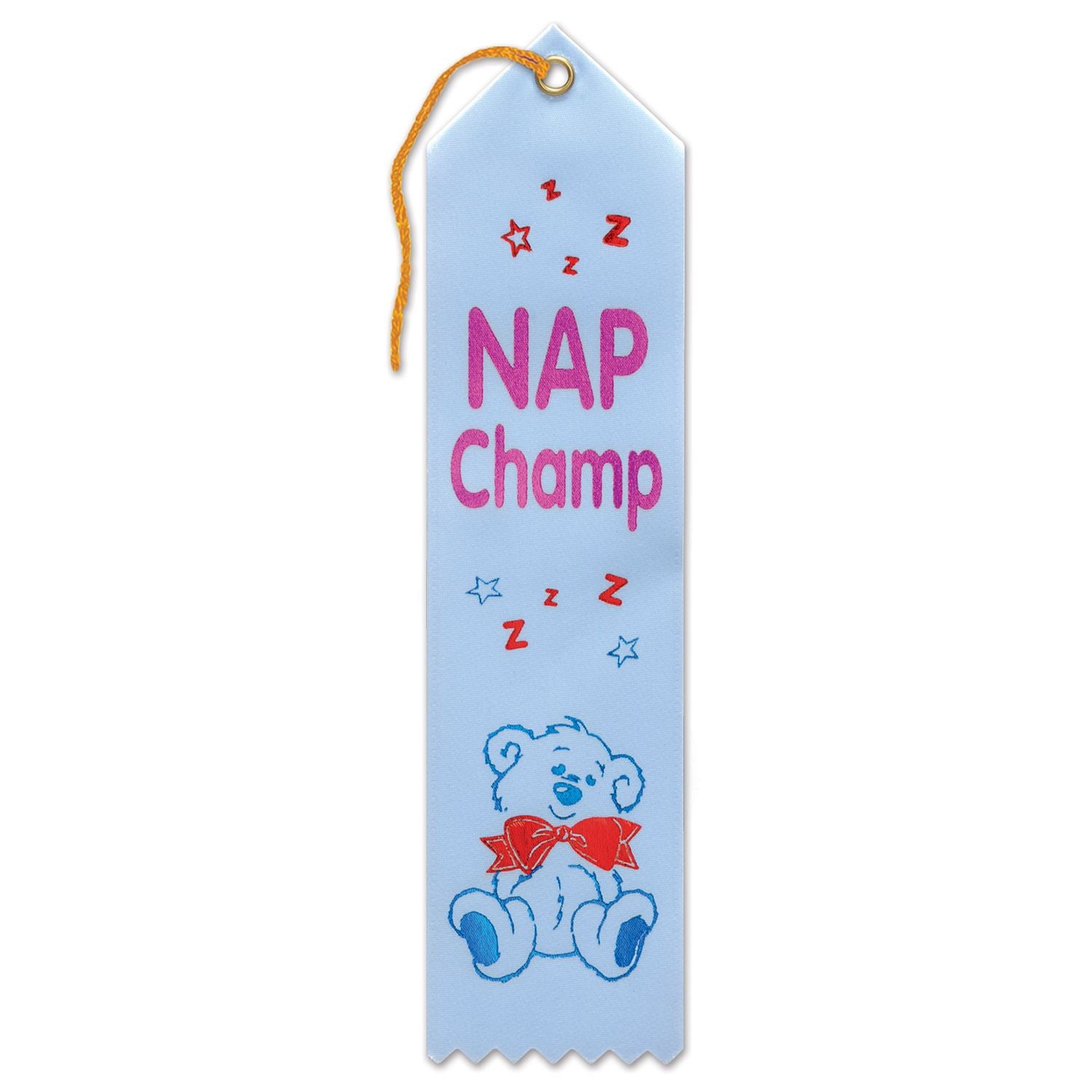 Beistle Nap Champ Ribbon - Educational | Party Supply | Decoration | Favor