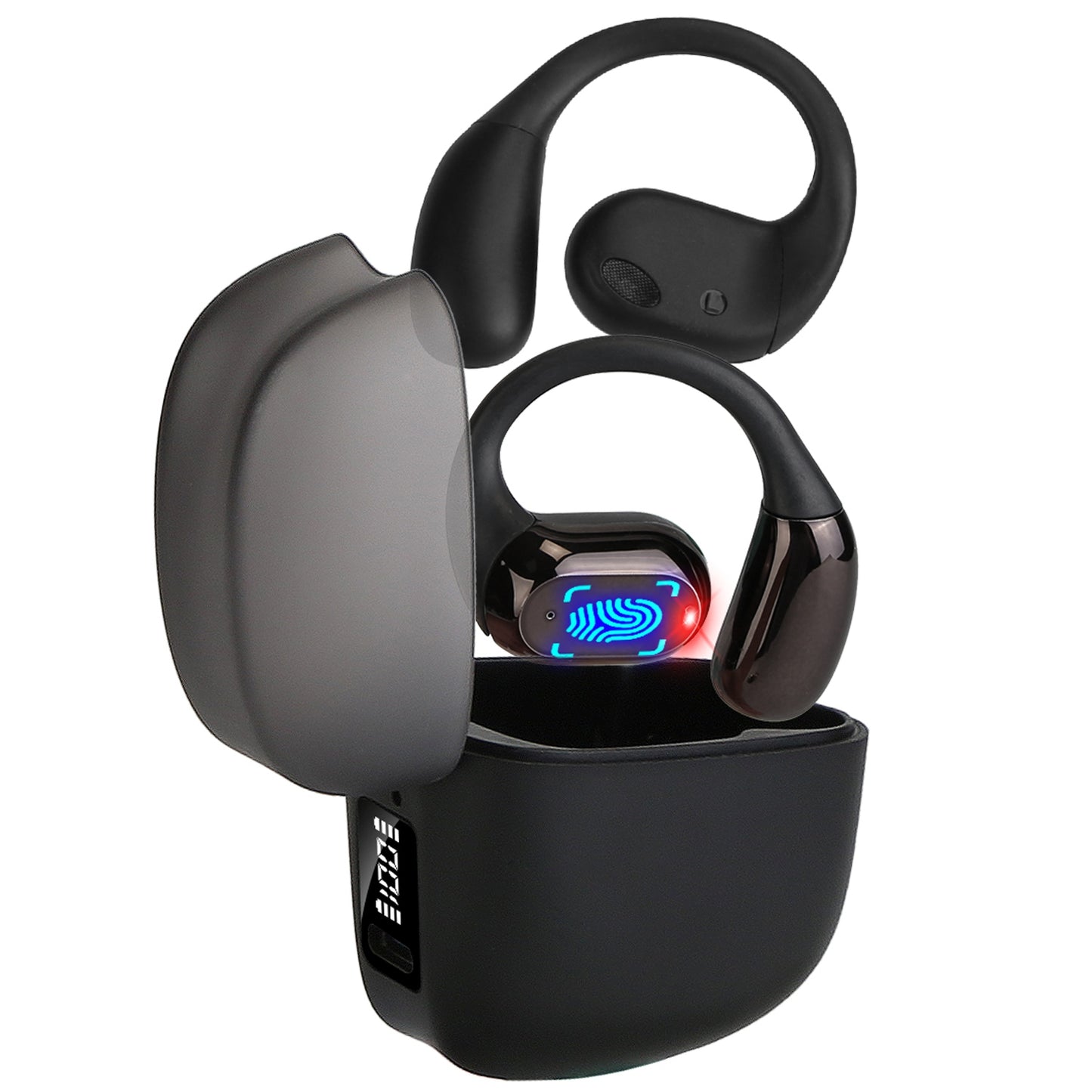 Wireless V5.4 Open Ear Earbuds with Earhook LED Display Charging Case IPX5 9879