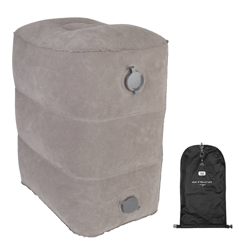 Inflatable Foot Rest with Air Bag 3 Adjustable Height Travel Foot Pillow Kids