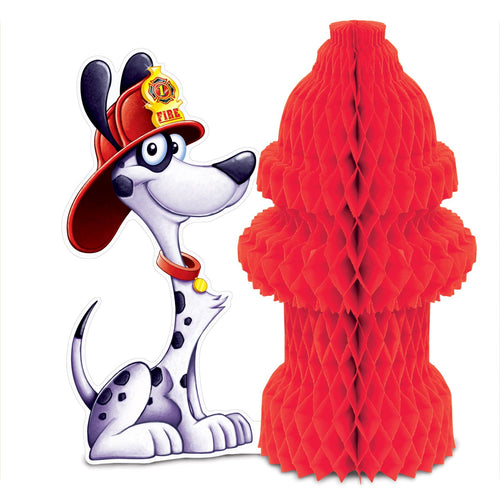 Beistle Fire Hydrant Centerpiece - Fire Prevention | Party Supply | Decoration