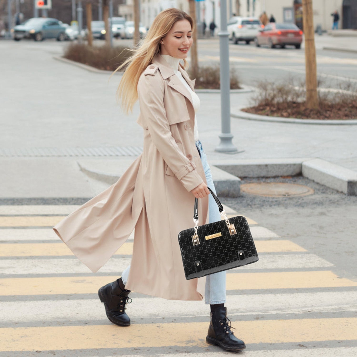 Women s Fashion Leather Handbag Lady Purses Tote Bags Shoulder Satchel