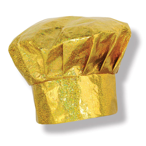 Beistle Prismatic Gold Chef's Hat - General Occasion | Party Supply
