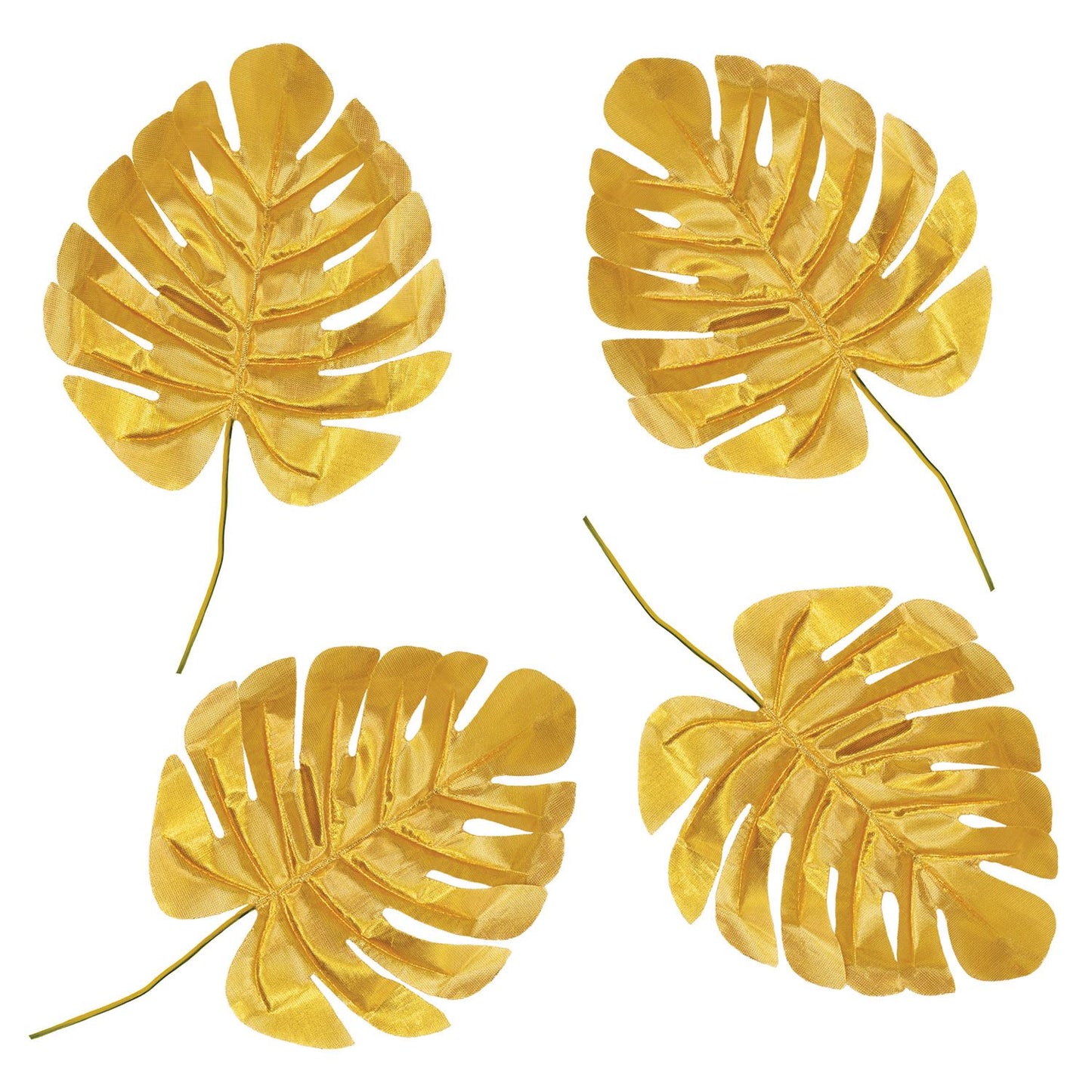 Beistle Fabric Gold Palm Leaves - Party Supply Decoration for Luau