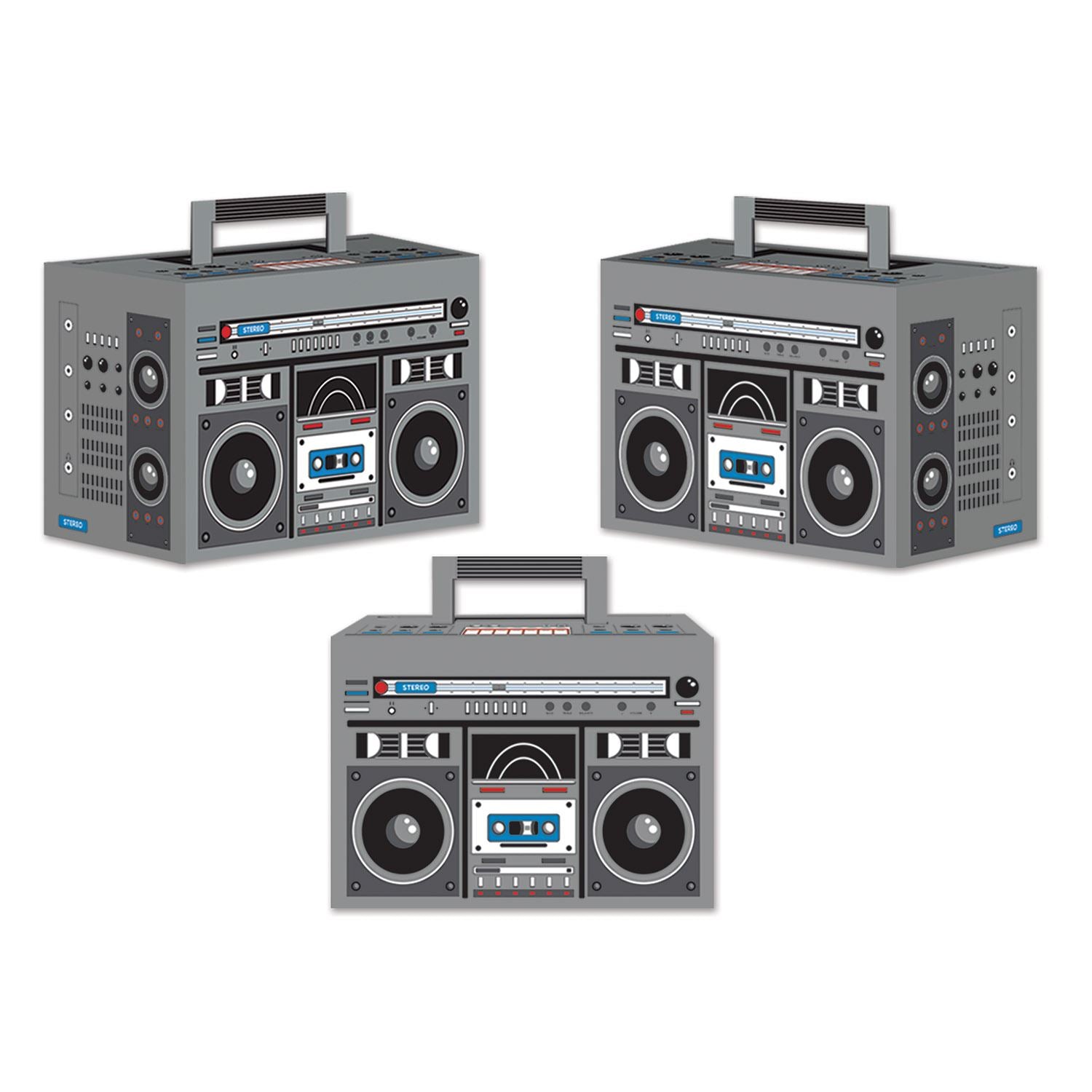 Beistle Boom Box Favor Boxes - 80's | Party Supply | Decoration