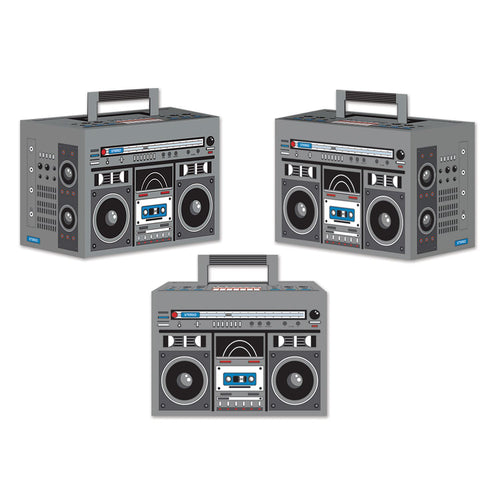 Beistle Boom Box Favor Boxes - 80's | Party Supply | Decoration