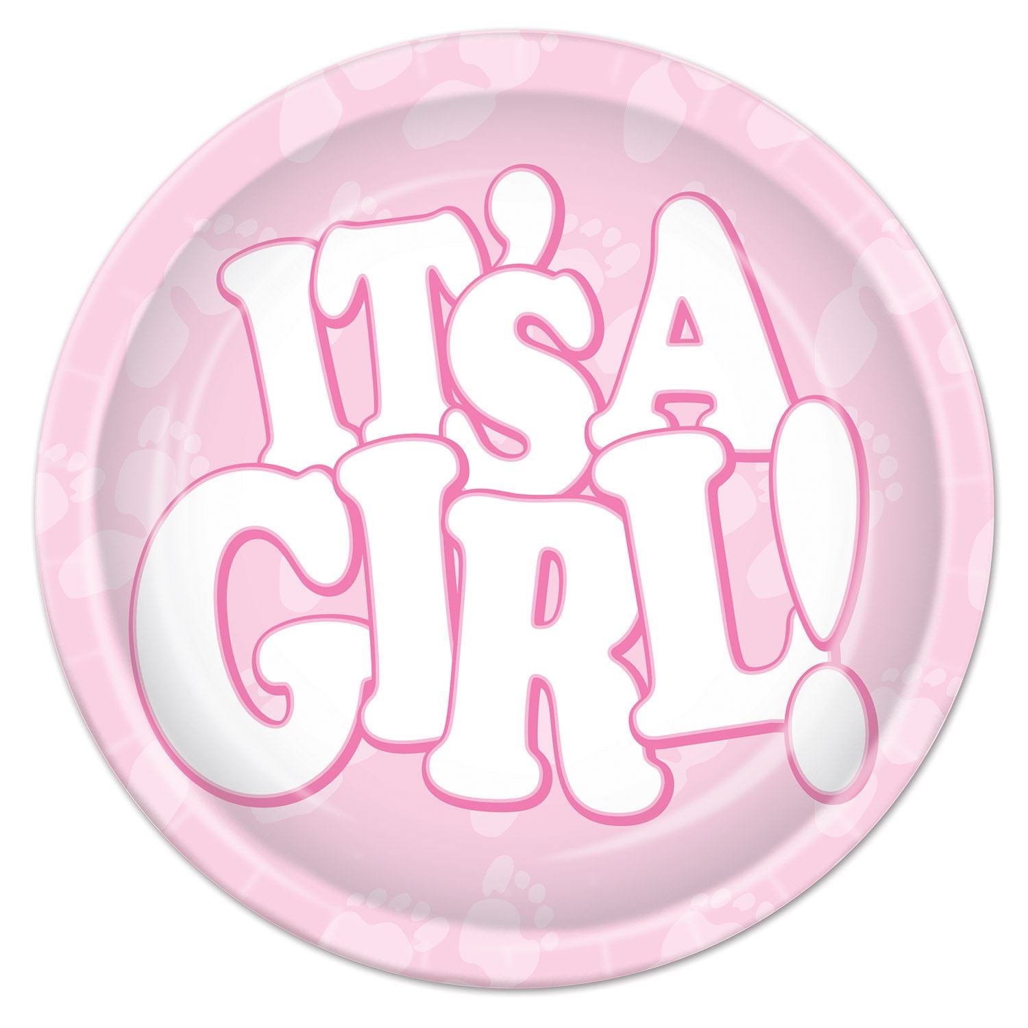 Beistle It's A Girl! Plates - Baby Shower | Party Supply | Decoration