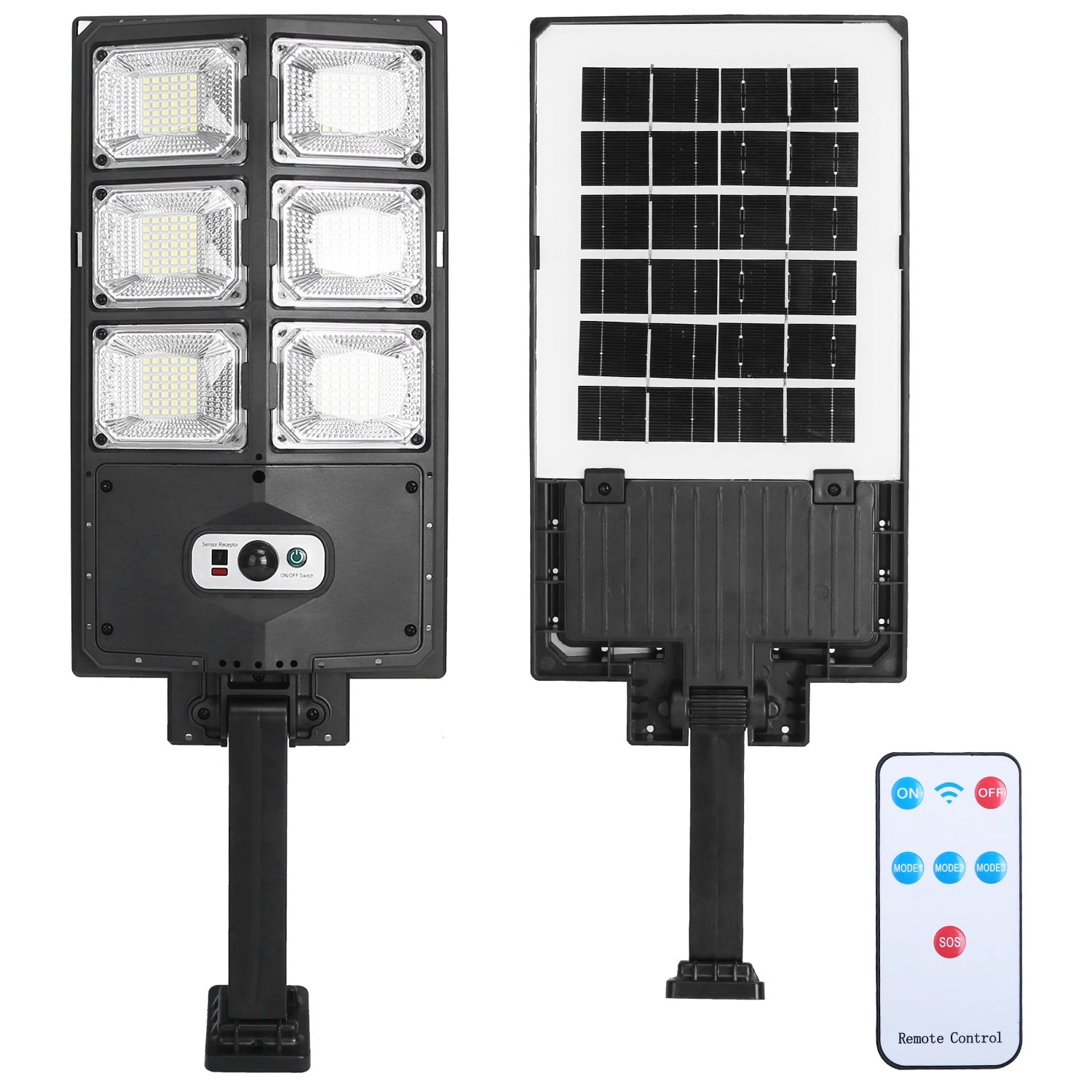 Solar Powered Wall Light 252 LED Beads PIR Motion Sensor Lamp Outdoor IP65