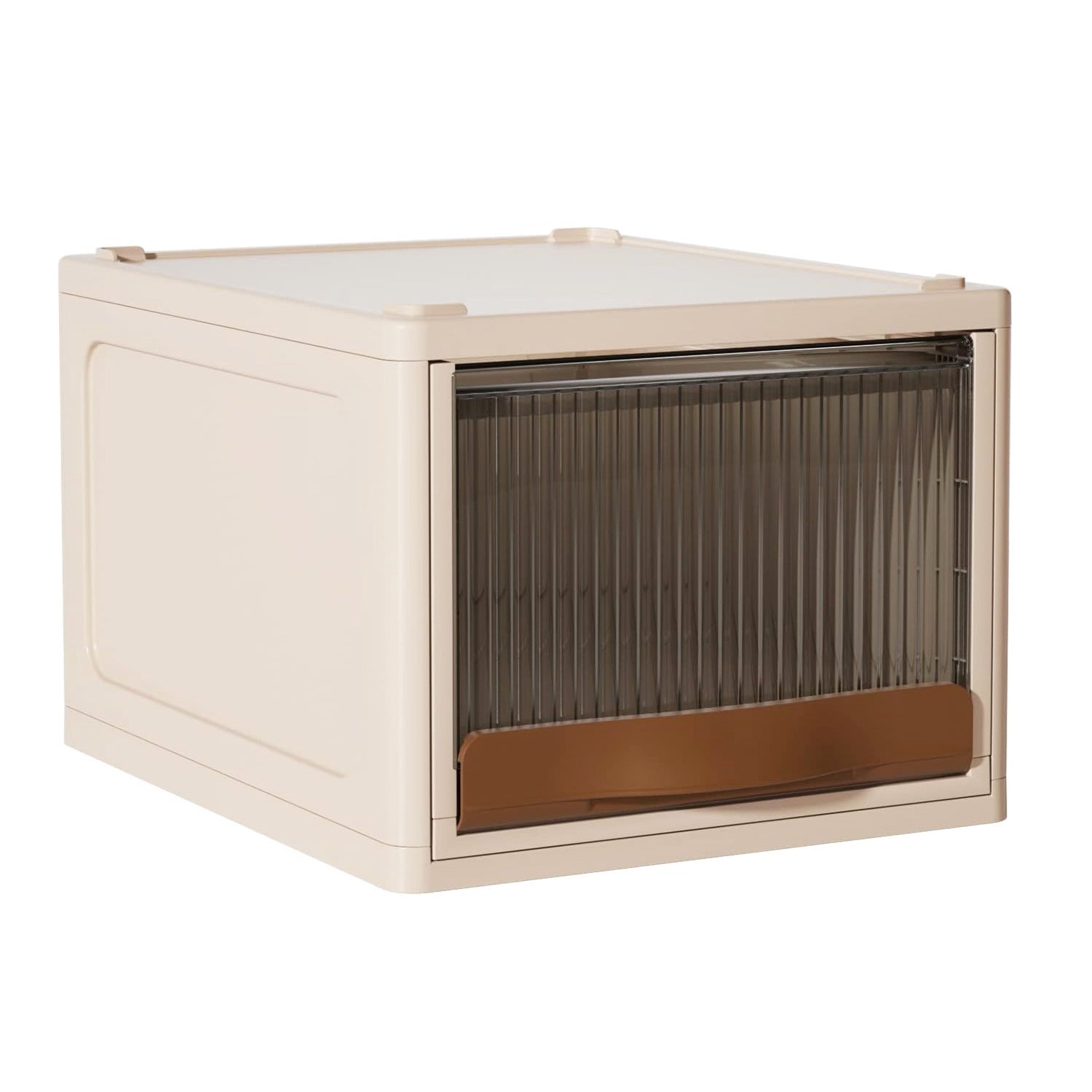 16.5L Stackable Storage Bin Plastic Drawer with Lid Closet Organizer Two Ways